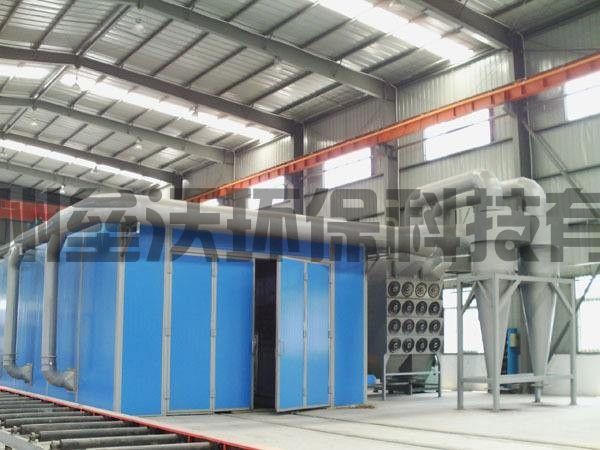 风力回收喷砂房