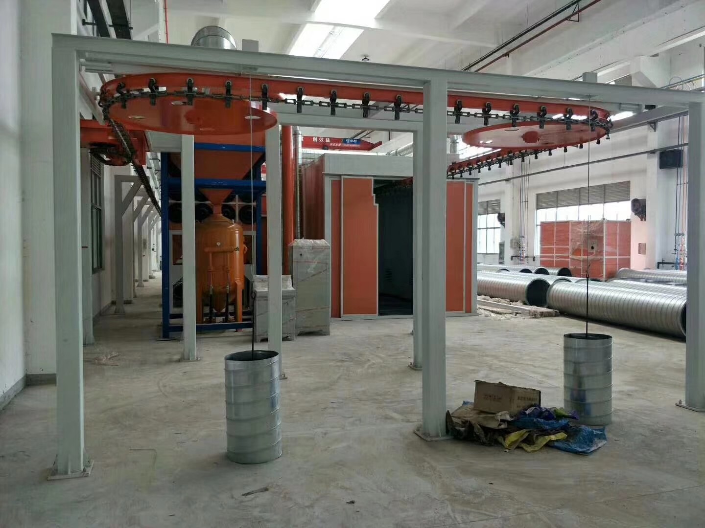 悬挂式喷粉喷漆线